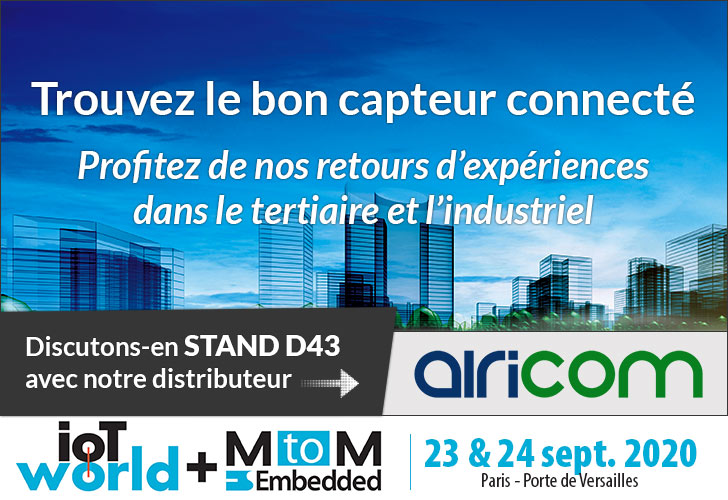 [SALON] WATTECO au salon MtoM IoT World @ Paris 23-24 septembre 2020